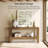 62.99" Farmhouse  3-Tier Brown Narrow Wood Console Table With Storage For Entryway Sofa Table, Entrance, Living Room