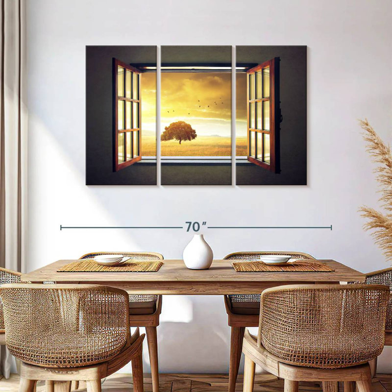 Harnek Lonely Tree Outside The Window, 36" H x 57" W