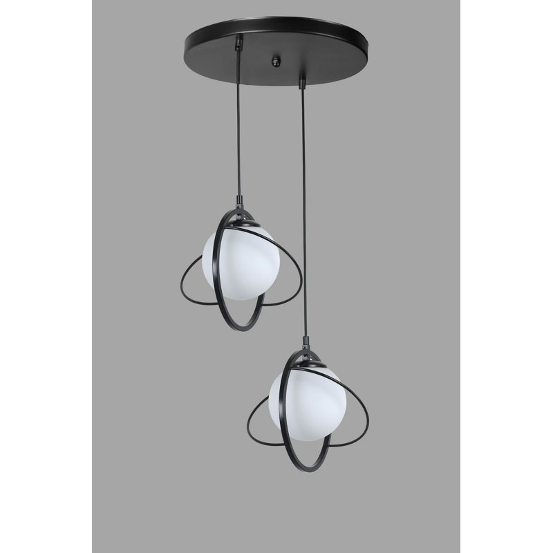 Chandle Chandelier, Black/White