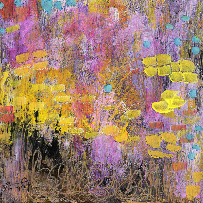 Ensemble de housse de couette simple DiaNoche en microfibre par Rina Patel Art - Go With the Heart