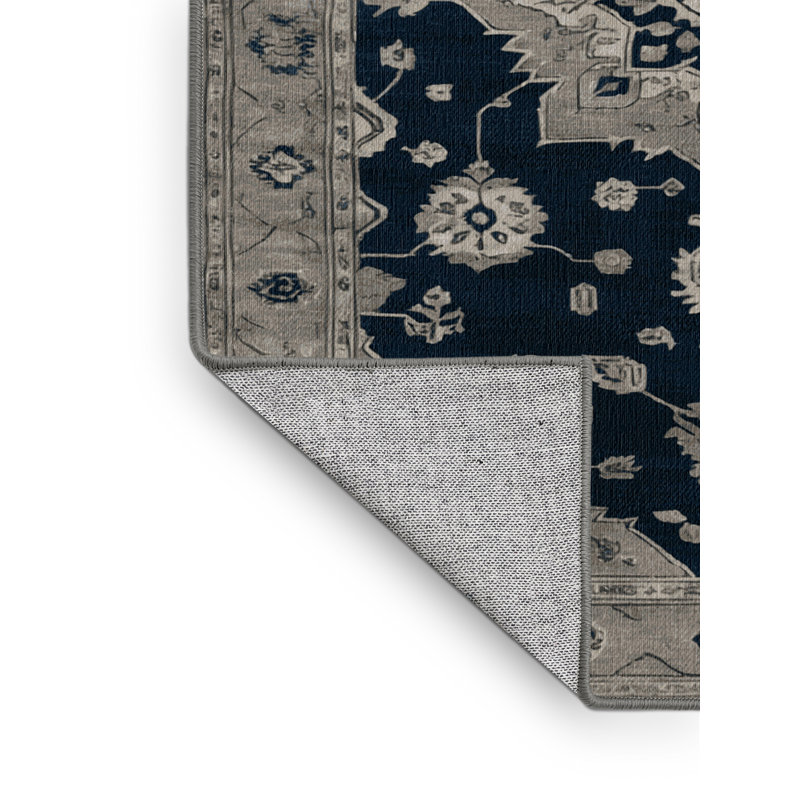 Tapis gris lavable à la machine, Tapis de couloir 2 pi x 4 pi