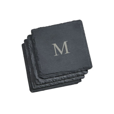 Stoneware Square 4 Piece Coaster Set