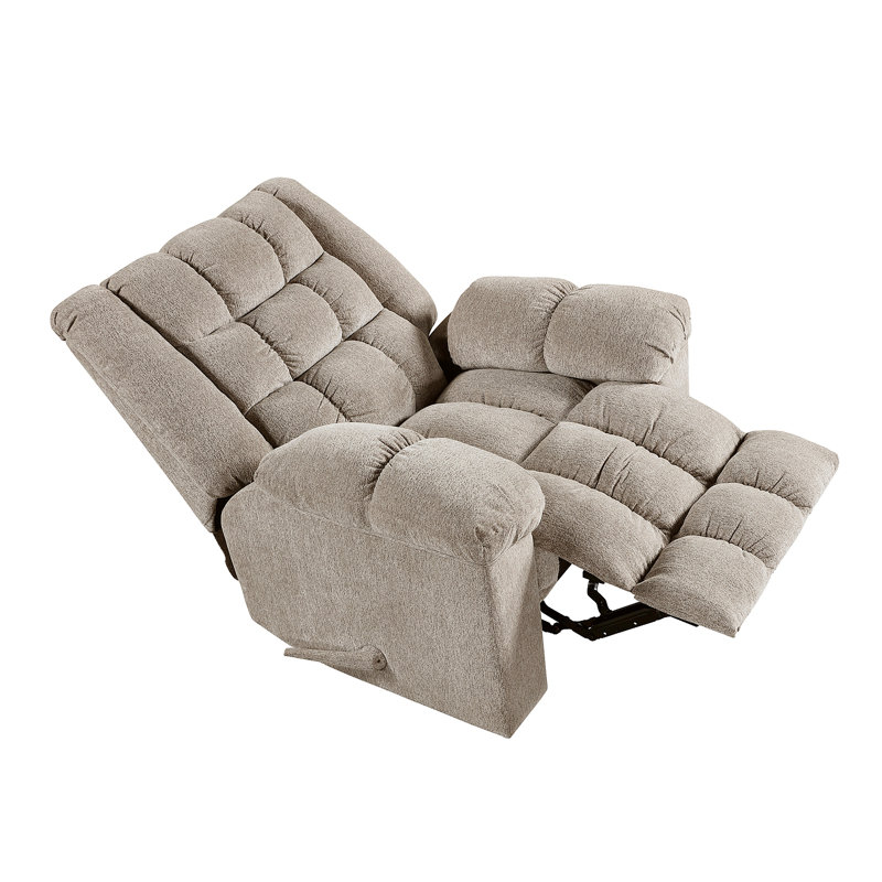 Fauteuil inclinable en chenille 1pc, Marron clair