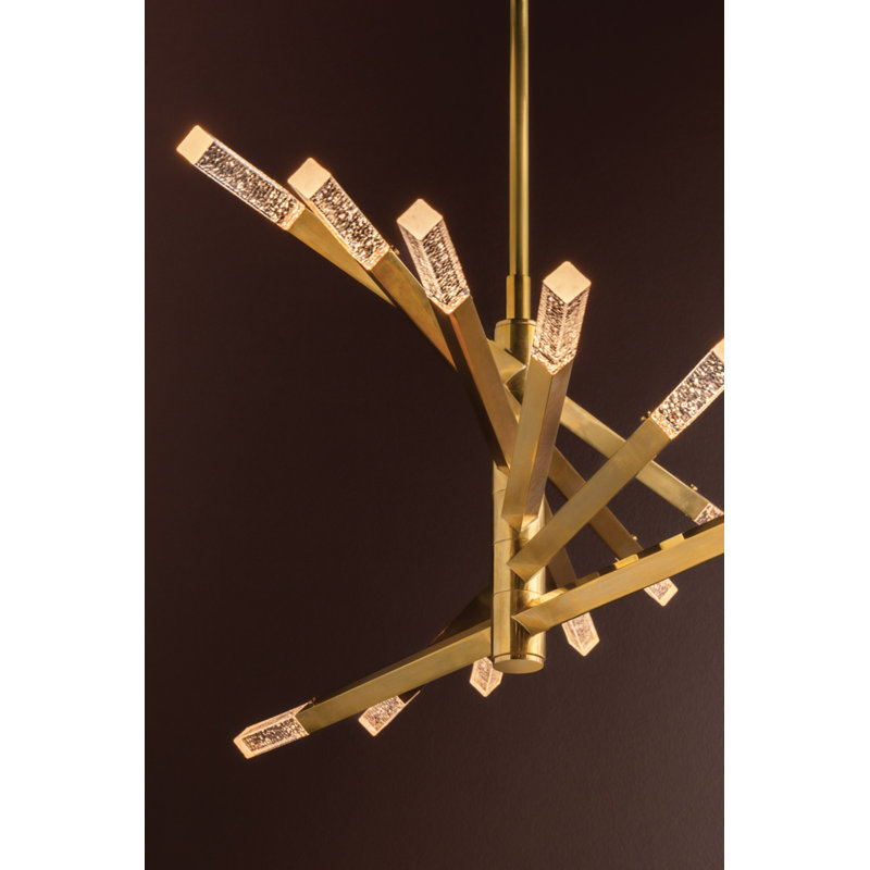 Strasbourg Chandelier in Vintage Brass