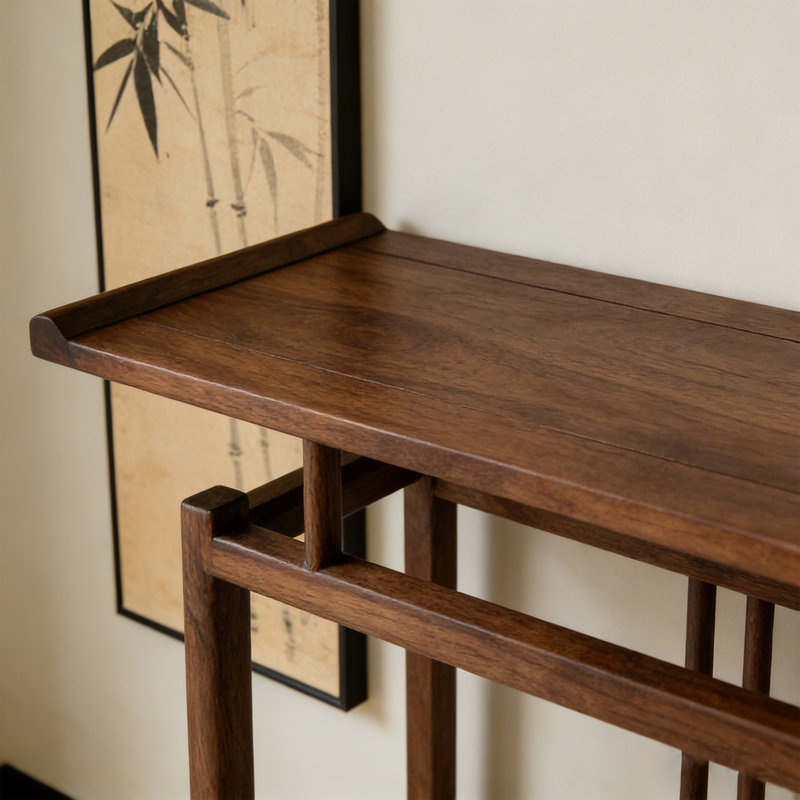 Nouvelle console en bois massif de style chinois, H 34,6 po x l 54,3 po x P 12,6 po