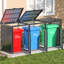 Remise extérieure pour 3 poubelles