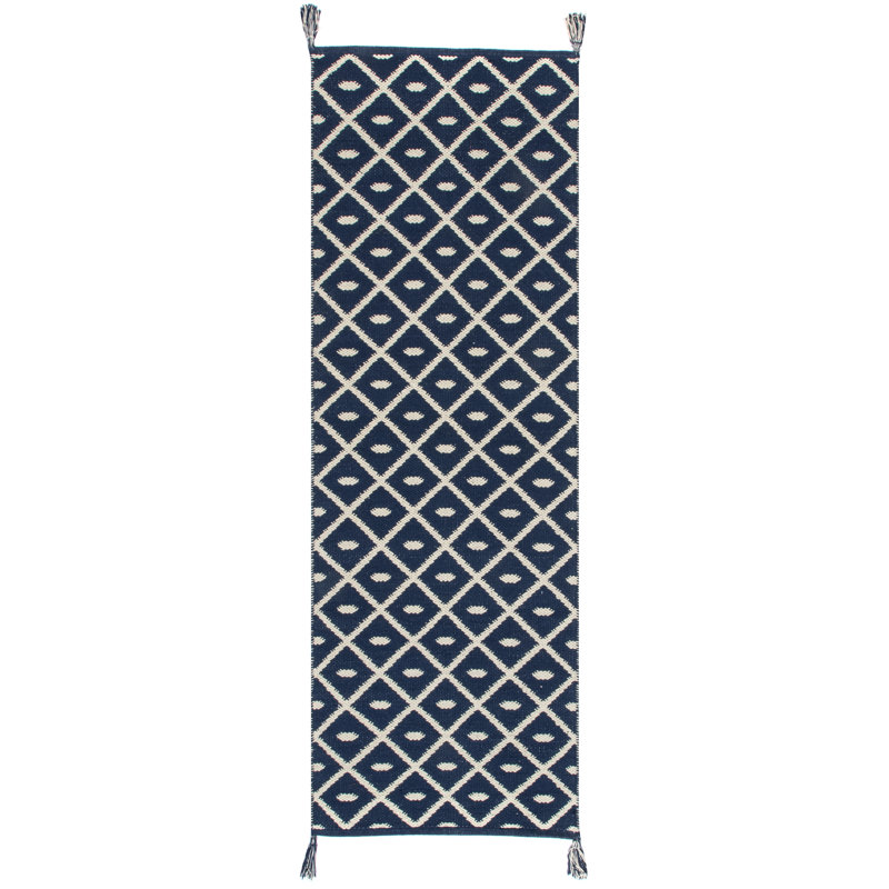 Lauber Cotton Geometric Indoor Rug, Runner 2' x 6'