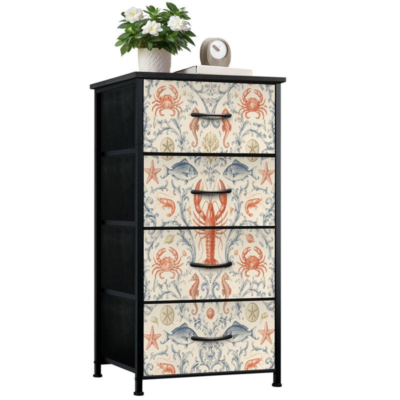 Commode de rangement verticale 4 tiroirs