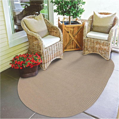  Tapis tressé adapté aux animaux de compagnie / beige / brun clair intérieur / extérieur lavable