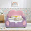 Lit simple mignon en forme de nuage pour enfants en cuir de polyuréthane avec garde-corps, lit pour tout-petits sécuritaire avec motif mauve et rose et poche de rangement-130161520