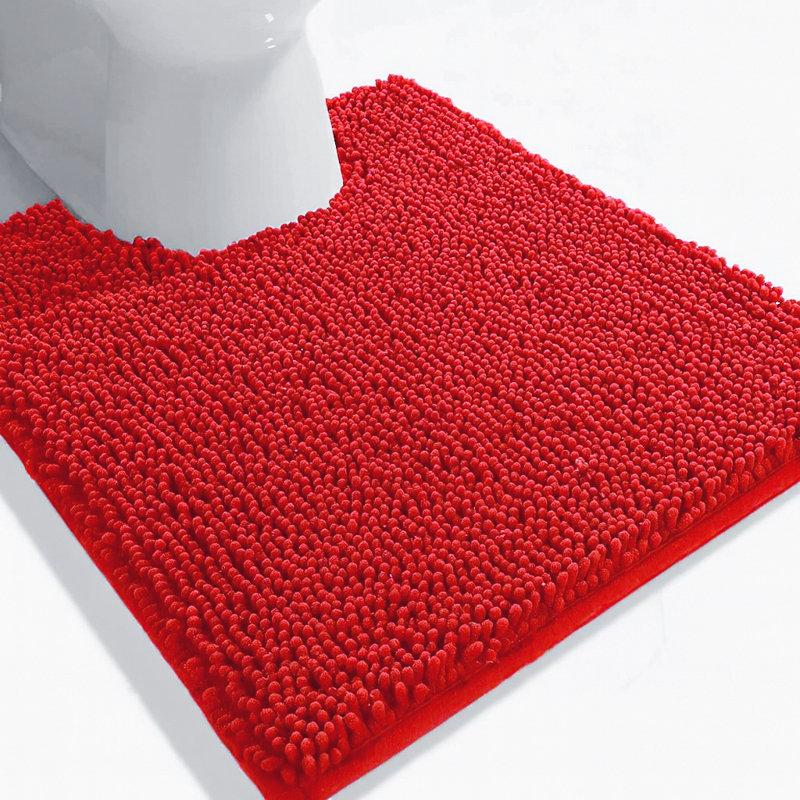 Tapis pour salle de bain Soft, Rouge