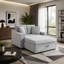 Canapé-lit de 53,5 po avec rangement caché, canapé-lit en velours flocon de neige avec coussins, canapé-lit moderne à assise profonde-131564087