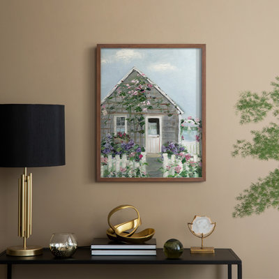Coastal Cottage I Framed Print - Solid Wood