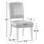 Chaise d'appoint rembourrée Deane en brun