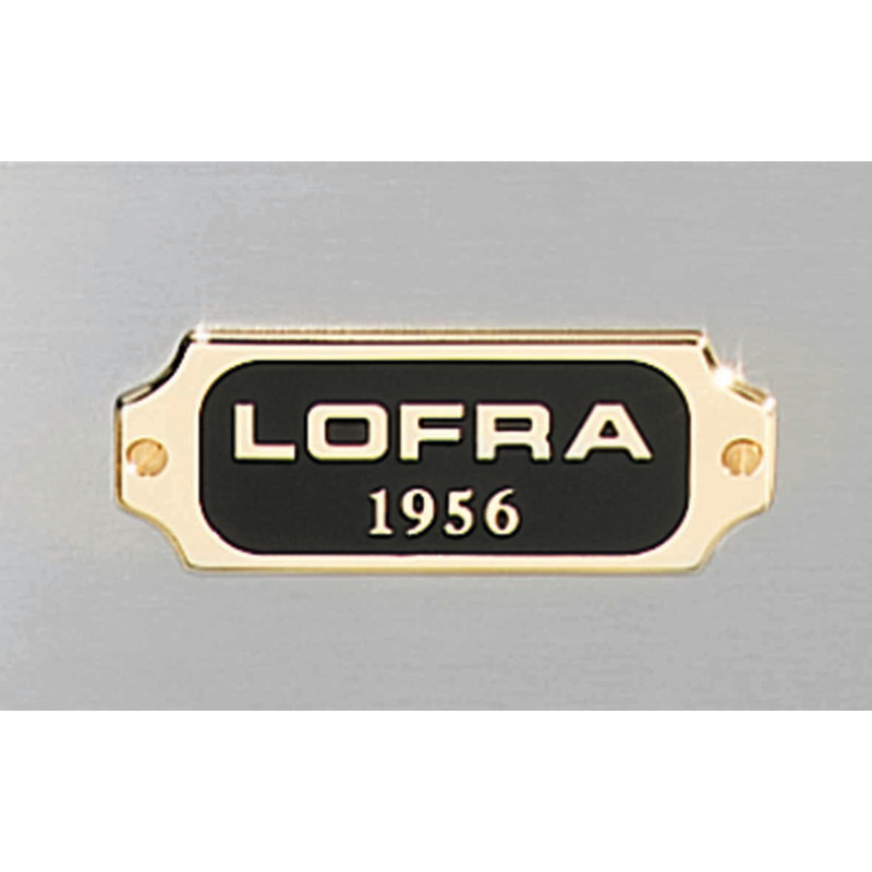 Lofra Dolcevita Series 48 Inch Dual Fuel Range with 7 Sealed Brass Burners, White/Chrome
