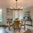 8-Light Black - Gold Dimmable Chandelier