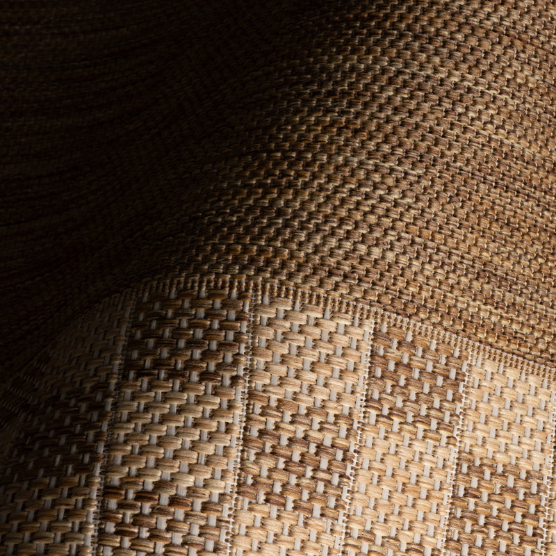  Tapis intérieur / extérieur Larelle, Naturel/ivoire, Rectangle 6 pi 7 po x 9 pi