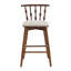 Ensemble de 2 tabourets de bar d'intérieur en bois pour la maison-123582470