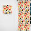 Mid-Century pastel fruits motif I - Rideau obscurcissant géométrique Mid-Century - 1 panneau-107597132