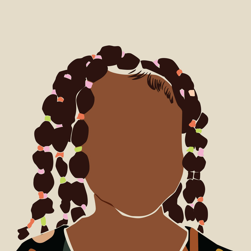 «Alfort Domonique Brown Black Girl Magic No 1», reproduction sur toile tendue, H 30 po x l 30 po