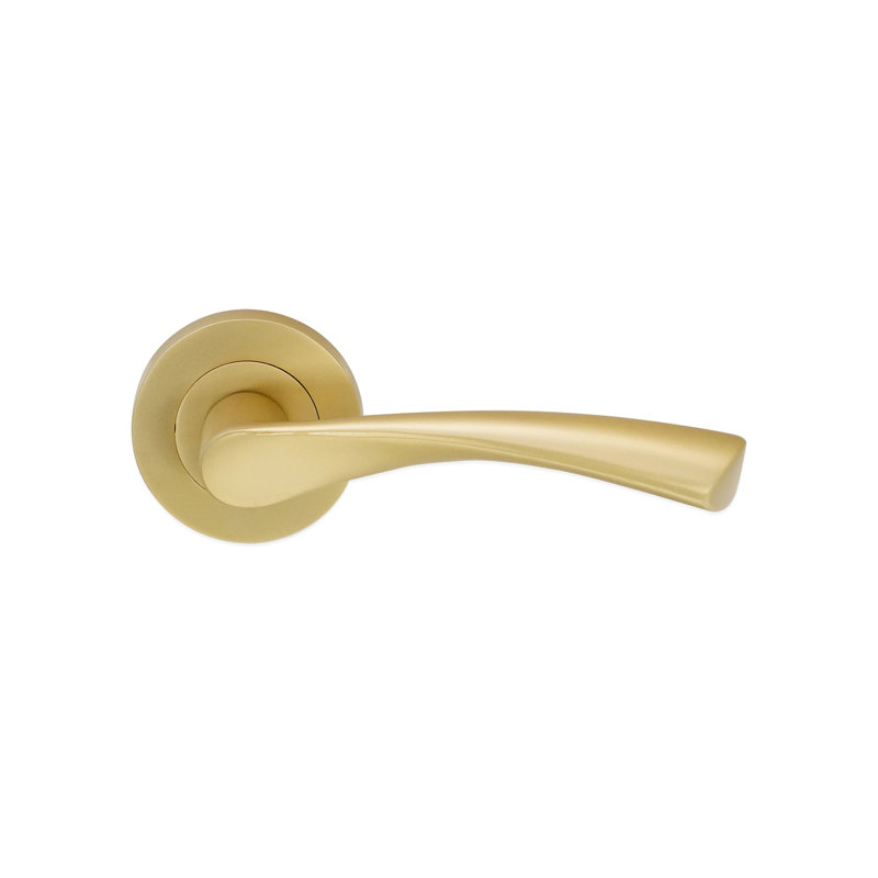 Mercury Lever Door Handle Satin Brass