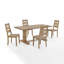Table de salle à manger à tréteaux avec chaises en bois massif Heymann-1201159106-1107563549