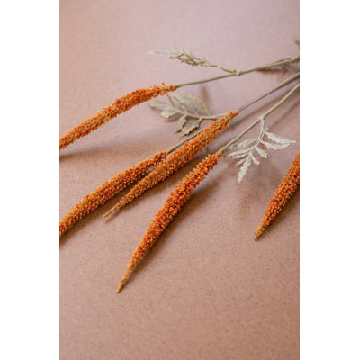  Artificial Wheat Flower Spray 32"L – Autumn Orange, Set of 6