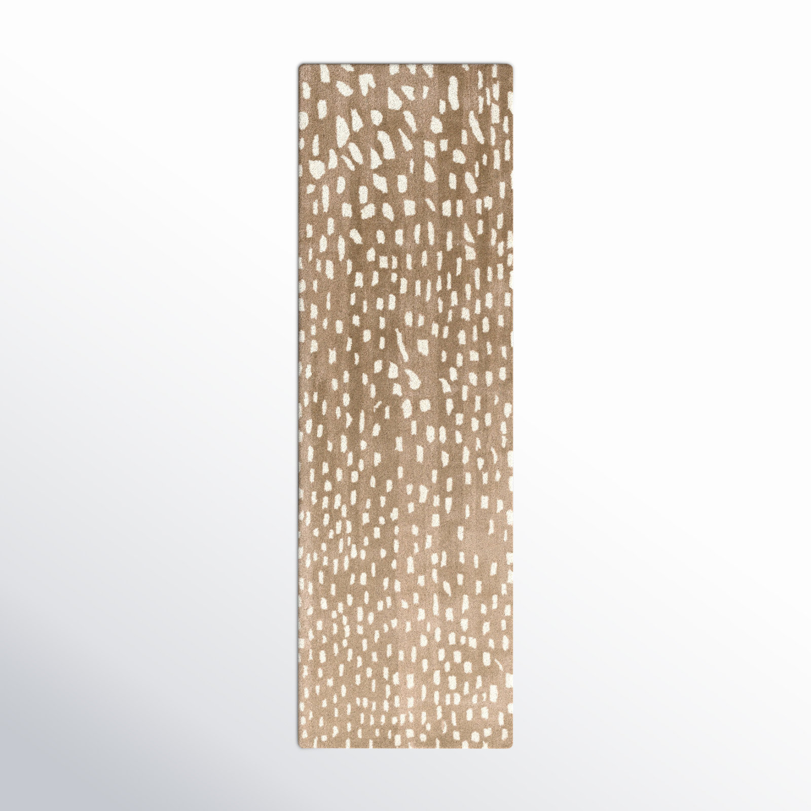 Jona Light Brown Hand-Tufted Wool Rug, Runner 3' x 12'