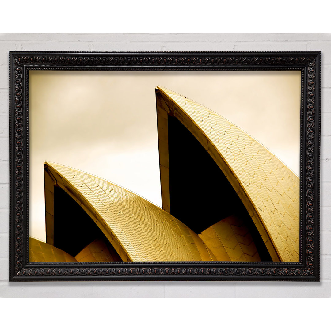 Sydney Opera House Peaks Sepia - Einzelner Bilderrahmen Kunstdrucke