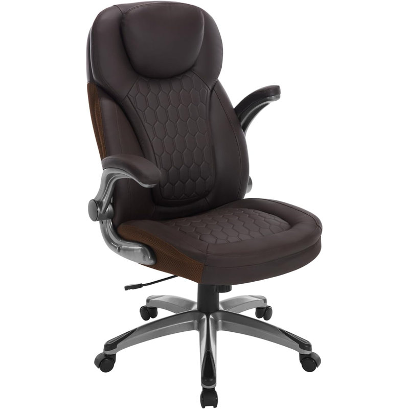 Dakota Fields Brennden Executive Chair with Headrest, Grey
