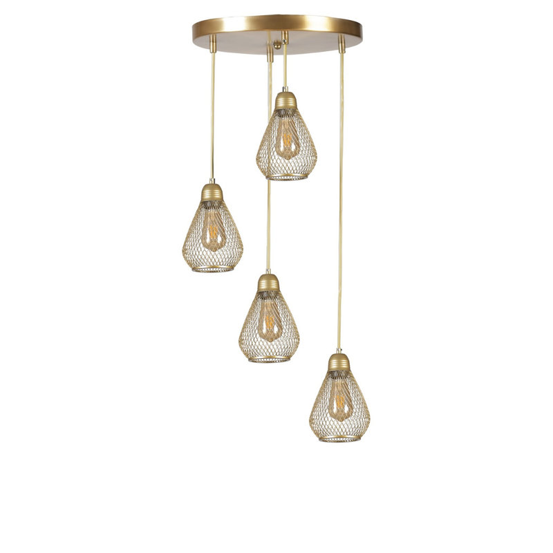 Chandle Chandelier, Gold
