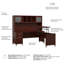 Bureau en L réglable en hauteur Paelynn-711004494