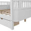 Lit plateforme en bois pour enfants, lit simple en bois à profil bas avec rails pour filles et garçons-749242581-749242576