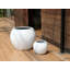Pots de fleurs sphériques, grands et légers, en fibre de verre, lot de 2 - Intérieur/Extérieur-1998036341-1998036342