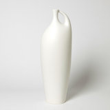 Indentation Vase-Matte White