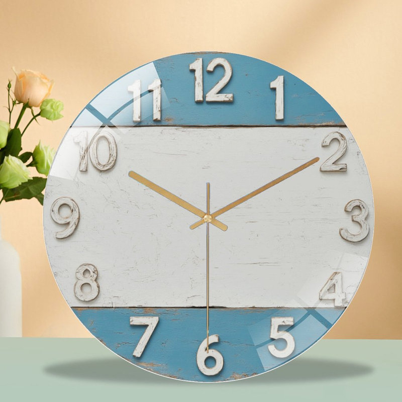 Horloge murale Fiery Sunburst