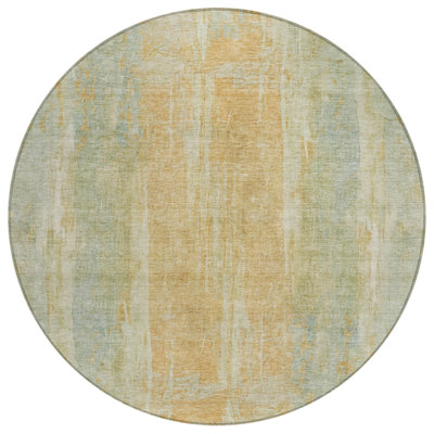 Machine Washable Indoor/Outdoor Chantille ACN2309 Abstract Rug