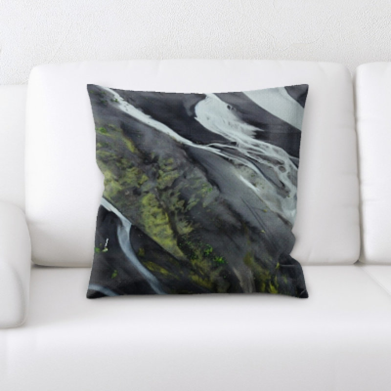Microsuede Reversible Throw Pillow