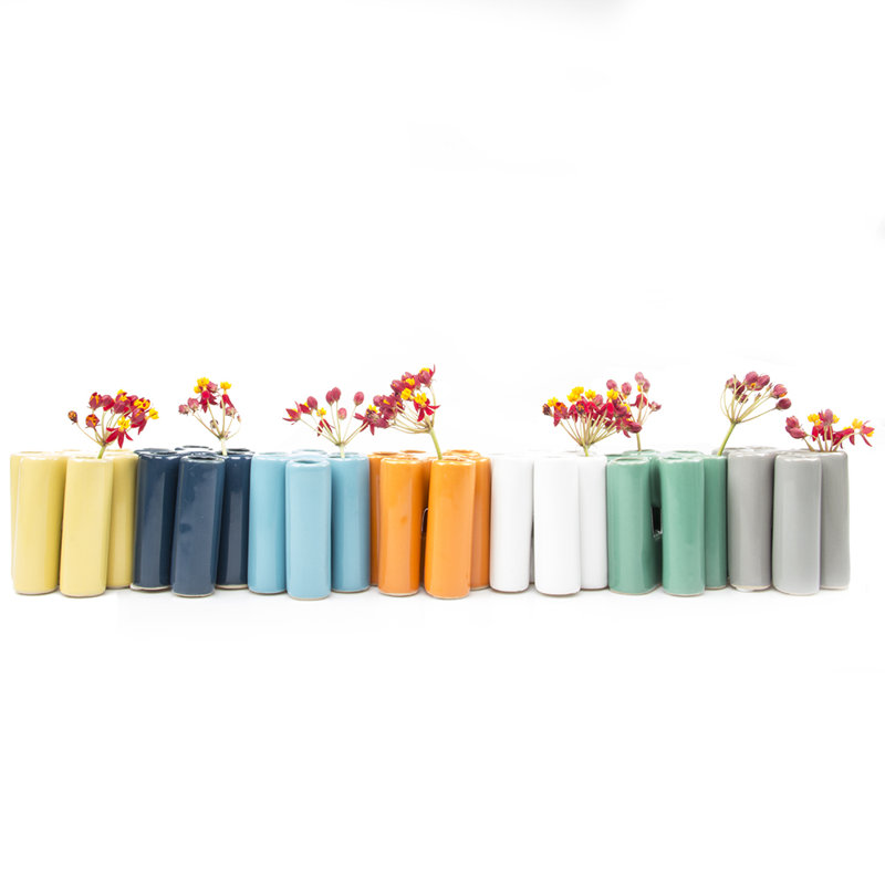 Ceramic Table Vase, Orange