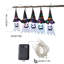 5Pcs Halloween Decorations Ghost Witch Hats with LED Lights