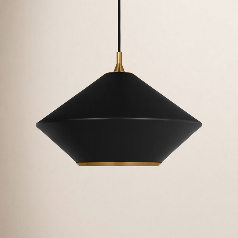 Stanza 1 - Light Pendant, 13.13" H x 19" W x 19" D, Midnight Black