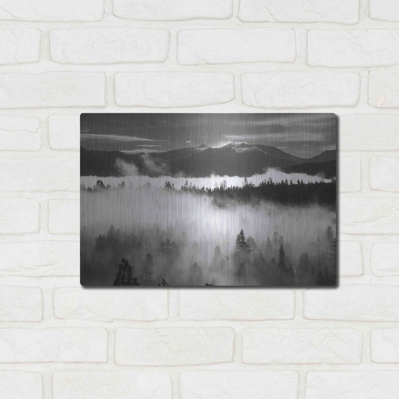 «Lake Tahoe Murky Mornings» par Edin Chavez - reproduction d'art non encadrée sur métal, H 12 po x l 16 po x P 0,13 po