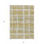 Tapis intérieur lavable à rayures beige et gris doré 3 pi x 5 pi