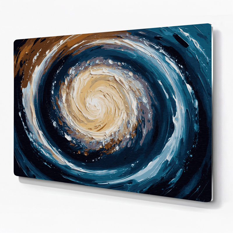Art mural gris galaxie Space Sombrero, H 11 po x l 14 po x P 0,05 po