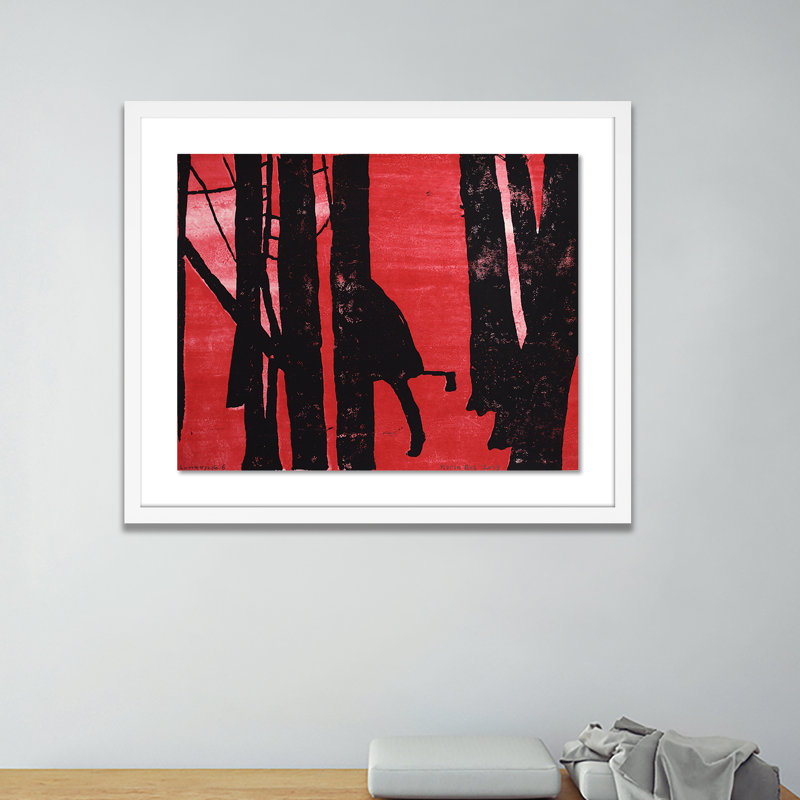 Lumberjack 12 Painting by Karin Bos, White, 20" H x 24" W x 1.5" D
