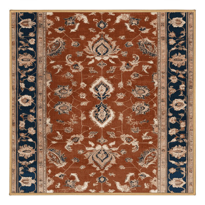 Machine Washable Persian Brown Area Rug