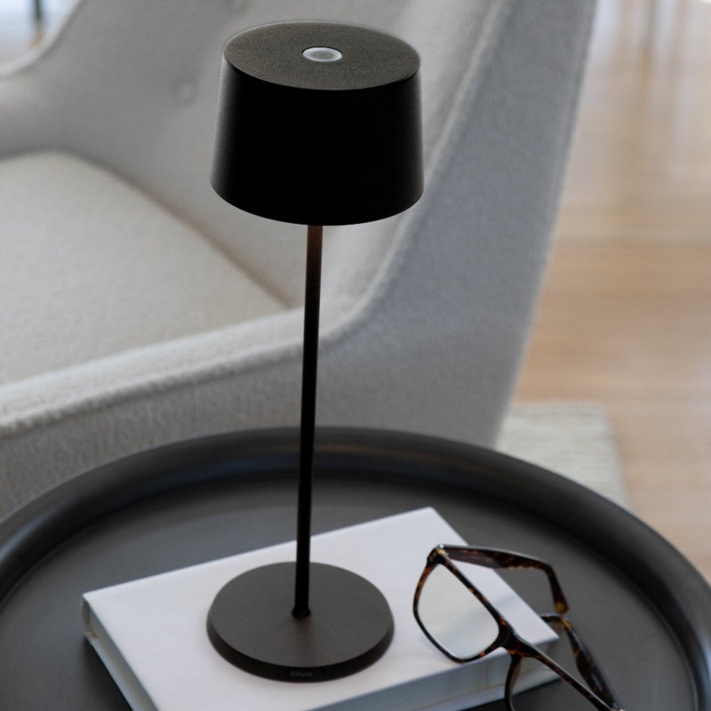 Olivia Pro Table Lamp, Black, Black