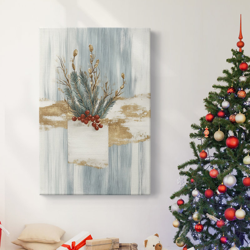 Christmas Holiday Art - Gallery Wrapped Canvas CCXCIX, 18" H x 12" W