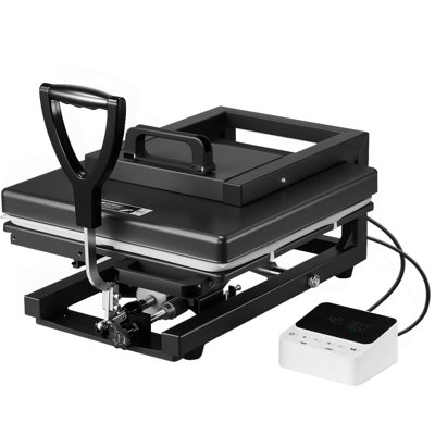 Hybrid Heat Press, 15 X 15 Inch, 5-In-1 Multifunction, Heat Up Fast And Even, All-New Patented Design, Easy To Control, Sublimation Press Machine For T-Shirts/Mugs/Tumblers/Caps/Plates, Black