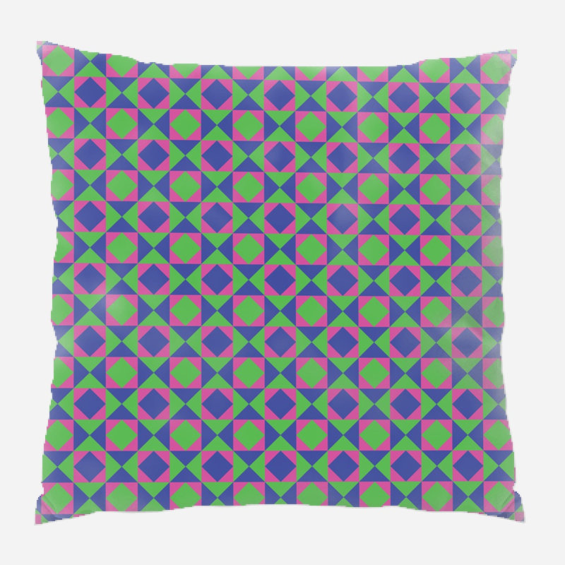 Coussin kaléidoscope, Intérieur